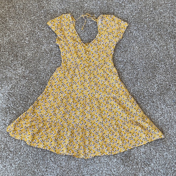 Hollister XS Dress Little Flowers Yellow - Picture 6 of 6